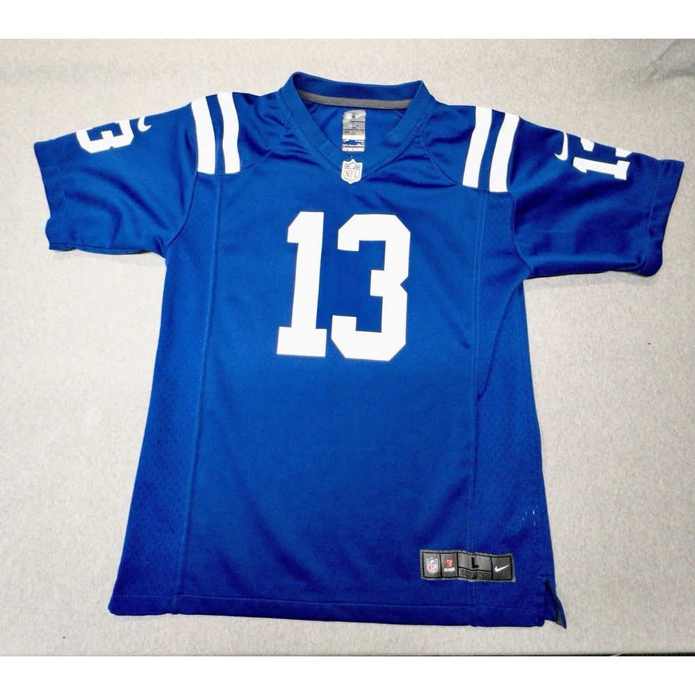 Nike On Field Indianapolis Colts TY Hilton Jersey Youth Large NFL Football